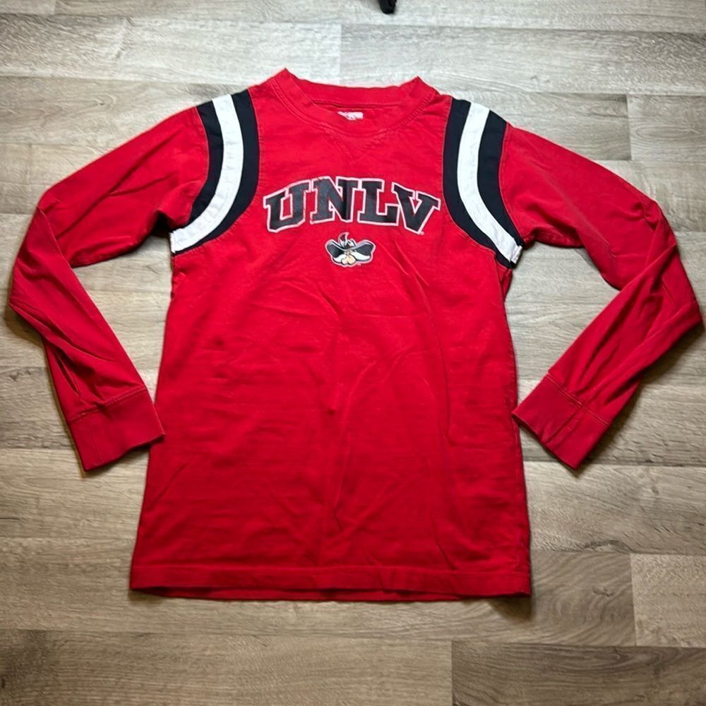 UNLV long sleeve Red, Black & White Tshirt. Size small.
